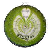 Custom Name Funny Matcha Latte Lover Green Tea ダーツボード (正面)