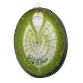 Custom Name Funny Matcha Latte Lover Green Tea ダーツボード (正面右)