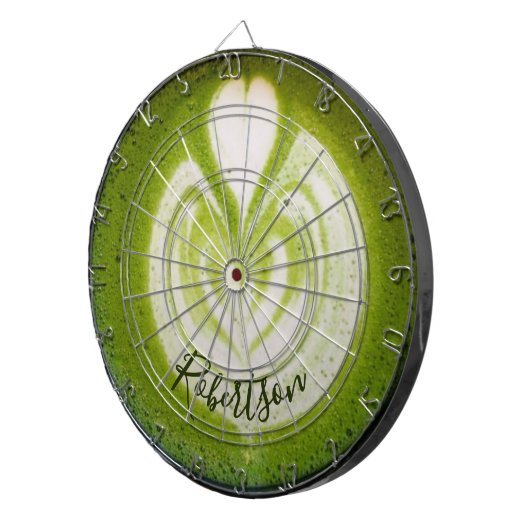 Custom Name Funny Matcha Latte Lover Green Tea ダーツボード (正面右)
