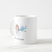 Custom Name Funny Nurse Overflowing Syringe Mug コーヒーマグカップ (正面左)