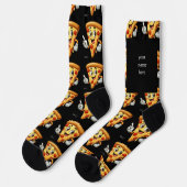 Custom Name Funny Pizza Socks – Personalized Gift" ソックス (左)