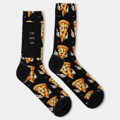 Custom Name Funny Pizza Socks – Personalized Gift" ソックス (右)