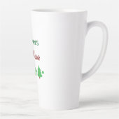 Custom Name Funny Thinking Drink Christmas Trees カフェラテマグ (右)