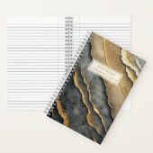 Custom Name Gift Spiral Notebook Softcover ノートブック (内側)