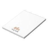 Custom Name Gingerbread Village Illustration ノートパッド (回転)