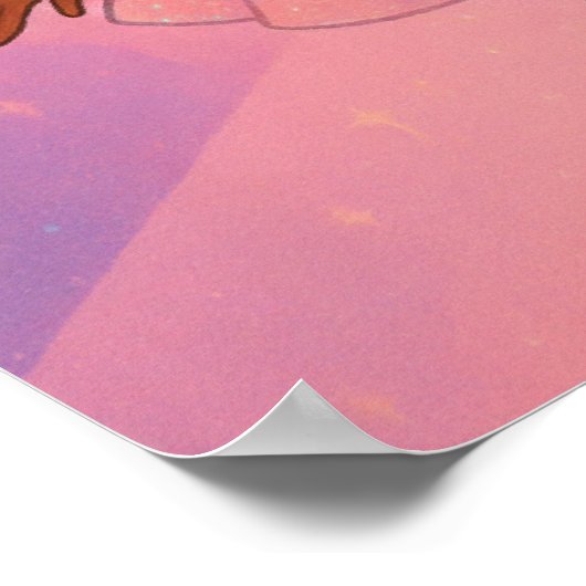 Custom Name Girl ポスター (角)