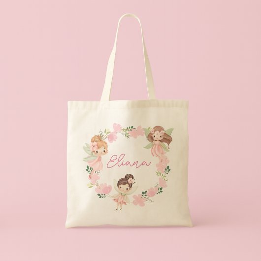 Custom Name Girls Personalised Fairy Tote Bag トートバッグ