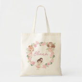 Custom Name Girls Personalised Fairy Tote Bag トートバッグ (正面)