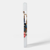 Custom name Golden Heart Glow ✨ Pearl Bead Chic Case-Mate iPhoneケース (裏面 / 左)