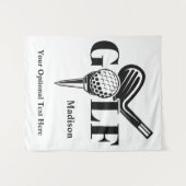 Custom Name Golf タペストリー (正面(横))