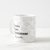 Custom Name Graduation Gift | Funny Graduation コーヒーマグカップ (正面左)