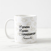 Custom Name Graduation Gift | Funny Graduation コーヒーマグカップ (左)