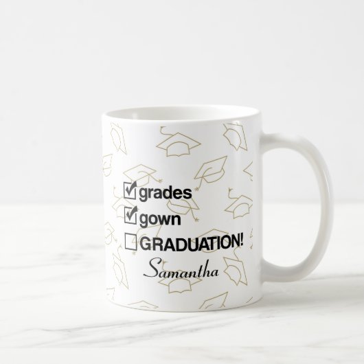 Custom Name Graduation Gift | Funny Graduation コーヒーマグカップ (右)