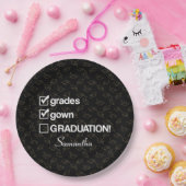 Custom Name Graduation Gift | Funny Graduation ペーパープレート (パーティー)
