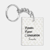 Custom Name Graduation Gift | Funny Graduation Key キーホルダー (正面左)