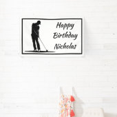 Custom Name Greeting Golf Golfer Player 横断幕 (インサイチュ)