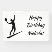 Custom Name Greeting Tennis Player 横断幕 (横)