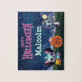 Custom Name Halloween Dragon Puzzle  ジグソーパズル