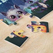 Custom Name Halloween Dragon Puzzle ジグソーパズル (側面)