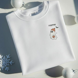 Custom Name Halloween Ghost |  Personalized Spooky スウェットシャツ