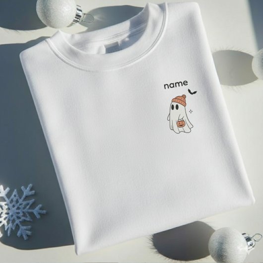 Custom Name Halloween Ghost |  Personalized Spooky スウェットシャツ