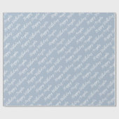 Custom Name Happy Birthday Script Gift ラッピングペーパー (フラット)