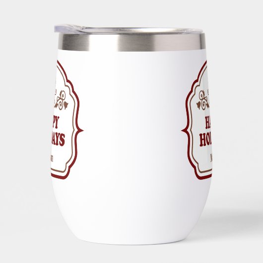 Custom name Happy Holidays (右面)