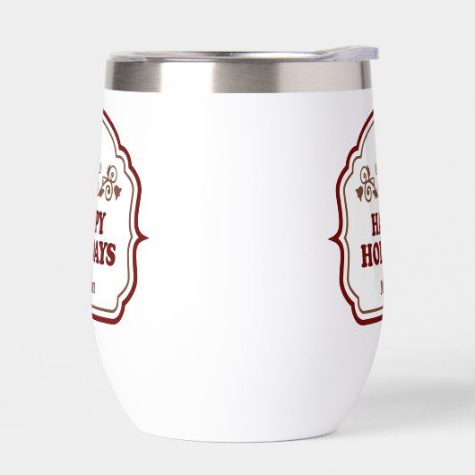 Custom name Happy Holidays (左面)