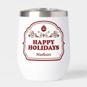 Custom name Happy Holidays (正面)