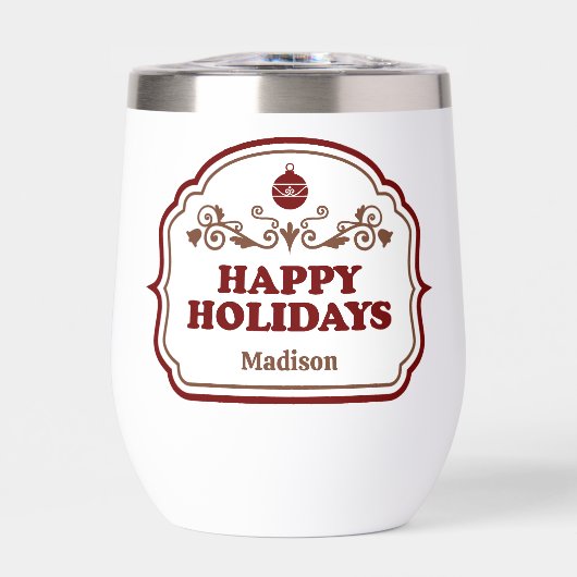 Custom name Happy Holidays (正面)