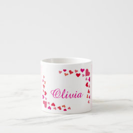 Custom Name Heart Mug エスプレッソカップ