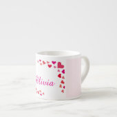 Custom Name Heart Mug エスプレッソカップ (正面右)