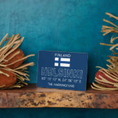 Custom Name Helsinki Coordinates フォトプラーク (側面)