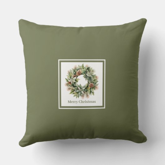 Custom Name Holiday Pillow Best Christmas Gift クッション (裏面)