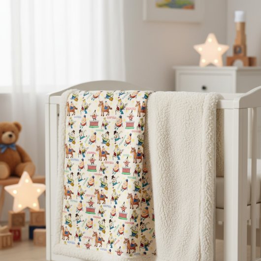 Custom Name Humpty Dumpty Nursery Rhyme シェルパブランケット