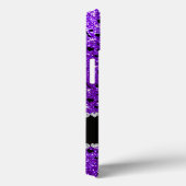 Custom name indigo purple glitter cheerleading Case-Mate iPhoneケース (裏面 / 右)