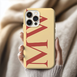 Custom Name Initial Case - Birthday Gift for Her iPhone 15 Proケース