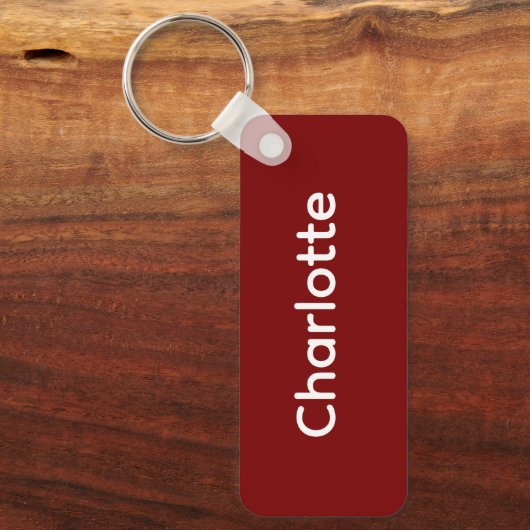 Custom Name Keychain Personalized Gift Accessory キーホルダー (正面)