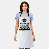 Custom Name Kitchen Chef Design Apron エプロン (着用した状態)