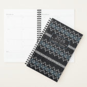 Custom Name Knit Grey and Blue Planner プランナー手帳 (ディスプレー)