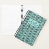 Custom Name Knit Turquoise Planner プランナー手帳 (ディスプレー)