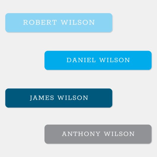 Custom Name Labels Kids' Boys Stickers ラベル (グループ)