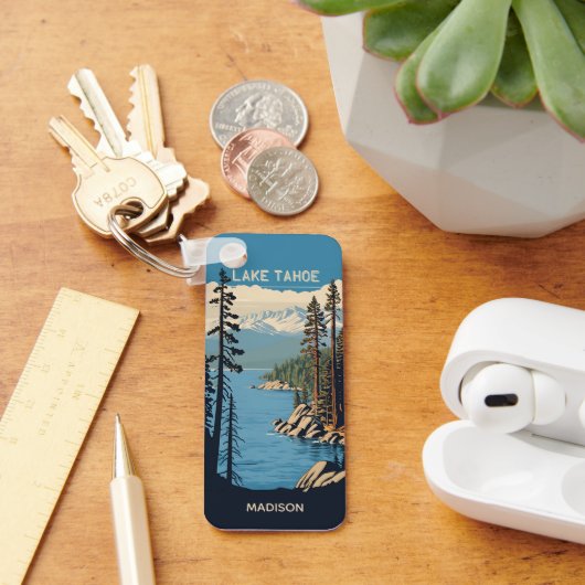 Custom Name Lake Tahoe キーホルダー (デスク)