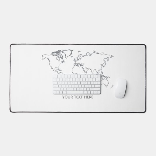 Custom Name Large Mouse Pad デスクマット (キーボード&マウス)