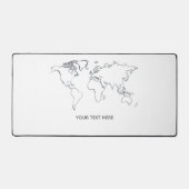 Custom Name Large Mouse Pad デスクマット (正面)