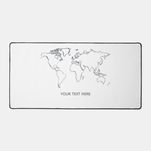 Custom Name Large Mouse Pad デスクマット (正面)