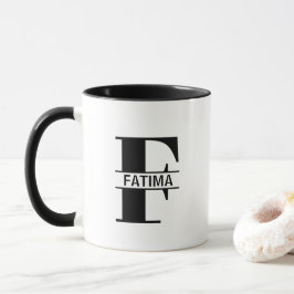 Custom Name Letter 'F' Mug マグカップ
