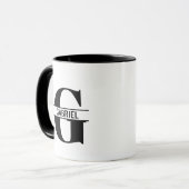 Custom Name Letter 'G' Mug マグカップ (正面左)