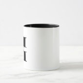 Custom Name Letter 'H' Mug マグカップ (中央)
