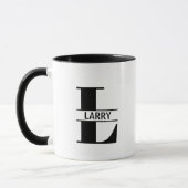 Custom Name Letter 'L' Mug マグカップ (左)
